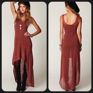 Free People high low maxi dress - Size M